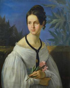 BONOLIS Giuseppe,Ritratto di Carolina de Crescenzi,1836,Galleria Pananti Casa d'Aste 2021-05-21
