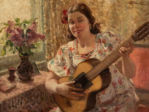 BONOMELLI Romeo 1871-1943,La chitarra,Finarte IT 2024-04-17