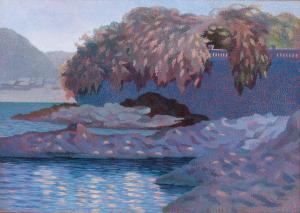 BONOMI Alberto 1876-1914,A Lake at Dusk,Palais Dorotheum AT 2023-12-12