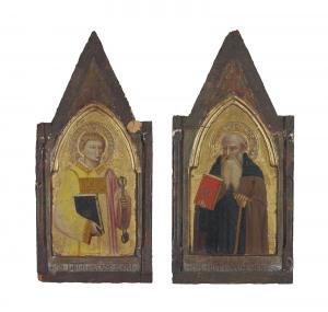 BONSI Giovanni 1300-1300,Saint Leonard of Noblac; and Saint Anthony,1376,Christie's GB 2013-01-30