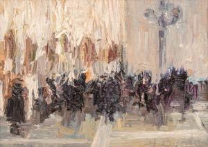 BONTÉ Yvette 1925,Silhouettes sur la place Saint-Marc à Venise,Damien Leclere FR 2019-06-15