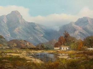 BONTHUYS Johann,Mountain Landscape with Cottage &amp; Pond,5th Avenue Auctioneers 2017-04-09
