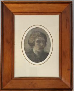 BONVIN Francois 1817-1887,Jeune homme en buste,Osenat FR 2023-11-26