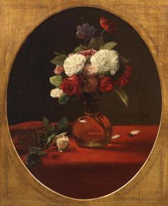 BONVIN Francois 1817-1887,Still life of flowers,1876,Bonhams GB 2024-03-20