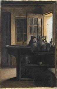 BONVIN Léon 1834-1866,The Bar in the Inn at Vaugirard,,1855,Sotheby's GB 2023-07-05