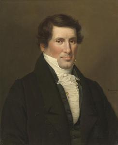 BONVOISIN Benoist Benjamin 1788-1860,Portrait of a gentleman,1825,Christie's GB 2009-03-24