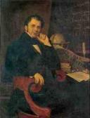 BONVOISIN Catherine H. Lassare 1788,Man before a Chalk Board and Desk,1836,Sotheby's GB 2001-05-23