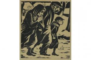 BOON Willem 1902-1986,Figures in the snow,1929,Burstow and Hewett GB 2015-07-29