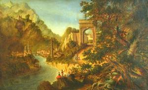 BOOTH Charles 1800-1800,A view of the town of Susa and the Arch of  Augustus,Bonhams GB 2011-04-17