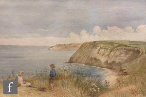 BOOTH Edward C 1821-1893,Runswick Bay, Yorkshire,1891,Fieldings Auctioneers Limited GB 2022-04-21