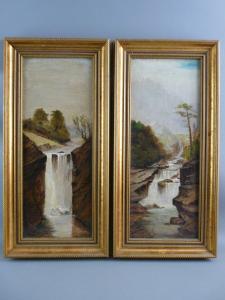 BOOTH EDWARD THOMAS,river studies with waterfalls,1902,Rogers Jones & Co GB 2018-01-30
