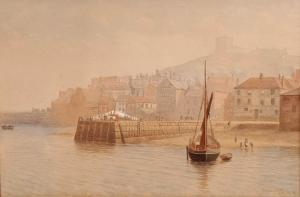 BOOTH Eunice Ellenetta 1852-1942,The Fish Pier, Whitby and the Eas,1889,Rowley Fine Art Auctioneers 2008-09-02