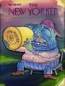 BOOTH George,Bite the Bullet. Final cover of The New Yorker,1993,Swann Galleries 2020-07-16
