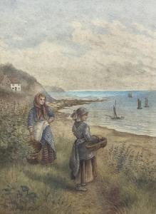 BOOTH Kate E 1850-1870,Lady Palmer's Cottage Runswick Bay,David Duggleby Limited GB 2022-10-01