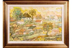 BORACZOK Seweryn 1898-1975,Village Scene,Gray's Auctioneers US 2015-06-30