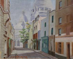 BORAZZO Nan 1905,Le Sacré-coeur vu de la rue du Chevalier de la Bar,1933,ARCADIA S.A.R.L 2017-06-17