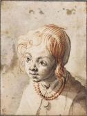 BORCH Gerard 1582-1662,Head of a girl,Christie's GB 2014-12-10
