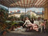 BORCKMANN August 1827-1890,Frühstück auf der Terrasse,1889,Lempertz DE 2014-05-24