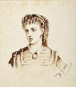 BORDALO PINHEIRO MANUEL MARIA 1815-1880,Figura feminina,1868,Cabral Moncada PT 2011-03-28