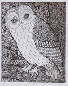 BORDASS Dorothy 1905-1992,Owl,Bellmans Fine Art Auctioneers GB 2022-01-18