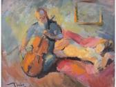 BORDE Henri 1888-1958,Le nu et le violoncelliste,Henri Adam (S.V.V.) FR 2008-04-11