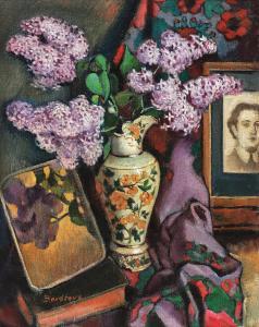 BORDEAUX Liviu 1896-1984,Still Life with Lilac Flowers,Artmark RO 2018-03-27