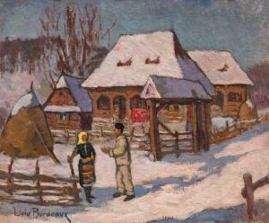 BORDEAUX Liviu 1896-1984,Winter in Maramureș,Artmark RO 2023-09-20