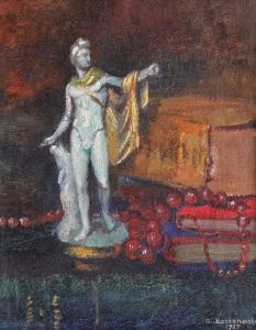 BORDENACHE Aurel 1892-1978,Still Life with Hermes and Beads,1937,Artmark RO 2023-04-24