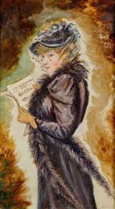 BORDIERI S.R 1800-1800,Femme à la partition de musique,1896,Dogny Auction CH 2012-11-27