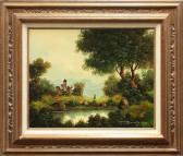 BORDIGNAN Toni 1927,Pastoral Village Scenes,Clars Auction Gallery US 2011-06-11