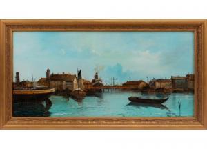 BORDIGNON Toni 1921,Venice Harbor,Neal Auction Company US 2022-09-10