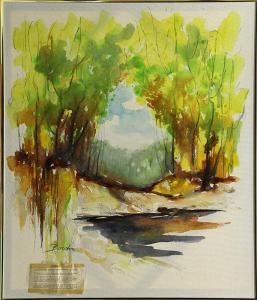 BORDIN John 1900-1900,Landscape with Pond,Clars Auction Gallery US 2014-03-15