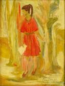 Bordogna Manuel 1900-1900,Girl in Woods,Kodner Galleries US 2017-10-18