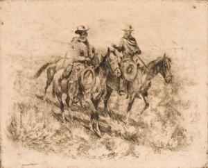 BOREIN John Edward 1872-1945,Cow Talk,Scottsdale Art Auction US 2011-04-02