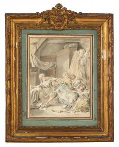 BOREL Antoine 1743-1810,La visite aux blanchisseuses,AuctionArt - Rémy Le Fur & Associés 2022-11-29