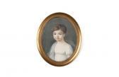 BOREL Antoine 1777-1838,Portrait de jeune enfant,1818,Millon & Associés FR 2018-03-16