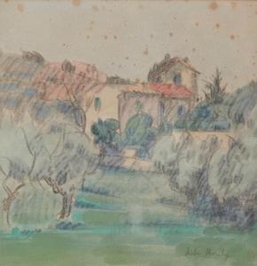 BORELLI Jules 1850-1941,Mas provençal,Chayette et Cheval FR 2024-04-12