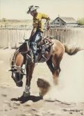 BOREN James 1921-1990,Bronc Riding,1968,Altermann Gallery US 2016-08-13