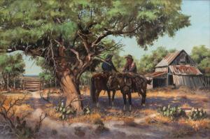 BOREN James 1921-1990,Prickly Pear Country,1971,Hindman US 2024-11-12