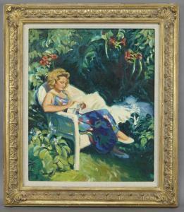 BOREN Nancy 1955,Quiet Afternoon,1995,Dallas Auction US 2011-05-25