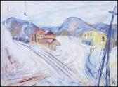 BORENSTEIN Samuel 1908-1969,Ste. Marguerite Station,1943,Heffel CA 2013-11-30