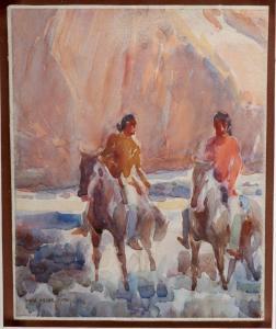 BORG Carl Oscar 1879-1947,Indians on Horseback,1925,Artemis Gallery US 2024-03-28
