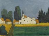 BORGEAUD Georges 1913-1998,Village dans le Jura,1973,Galerie Koller CH 2011-05-27
