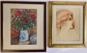 BORGESE Leonardo 1904-1986,vaso con fiori,1958,Il Ponte Casa D'aste Srl IT 2023-02-22