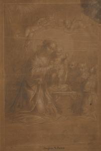 BORGHESI Gian Battista 1790-1846,Madonna con Bambino e angeli / Studio d,Capitolium Art Casa d'Aste 2022-10-19
