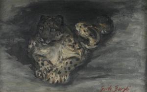 BORGHI Guido R 1903-1971,The Leopard,1958,Brunk Auctions US 2012-09-15