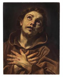 BORGIANNI Orazio 1578-1616,Saint Francis at prayer,Palais Dorotheum AT 2023-05-03