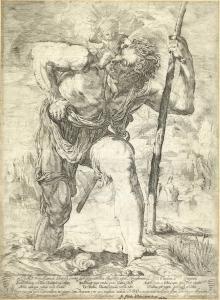 BORGIANNI Orazio,San Cristoforo con Gesù Bambino sulle spalle,1614-1616,Gonnelli 2023-11-28