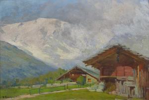 BORGOGNONI Romeo 1875-1944,Paesaggio di montagna,Capitolium Art Casa d'Aste IT 2023-10-17