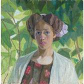 BORGOMAZOV Alexander K 1880-1939,PORTRAIT OF THE ARTIST'S WIFE,Sotheby's GB 2004-11-30
